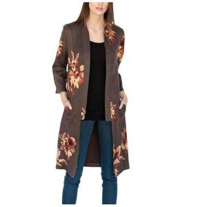 Free People Brown Kimono Duster - XS